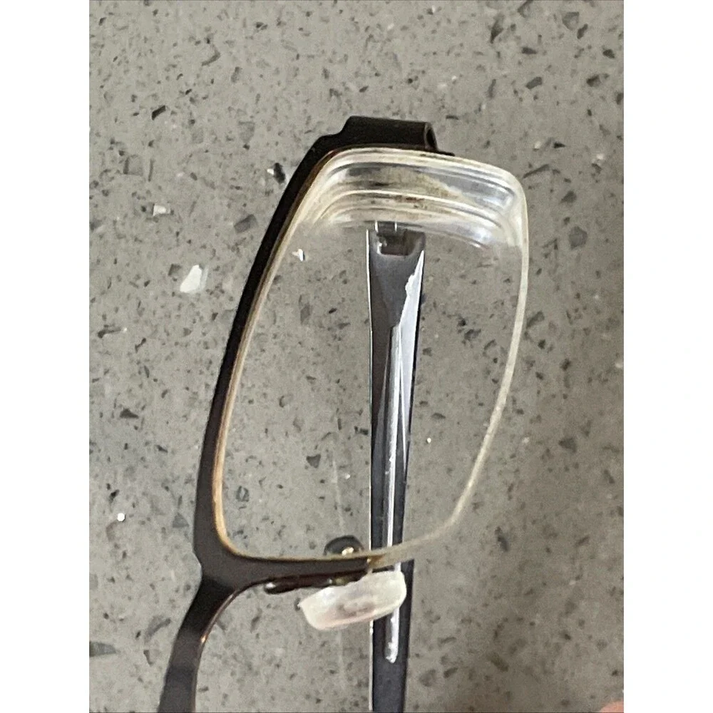 Caravelle By Bulova Ghent Eyeglasses Frames ONLY Dark Gunmetal Brown 50-19-140